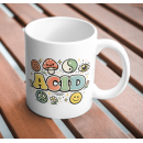 Acid Retro Vibes Mug – 70s Psychedelic Symbols