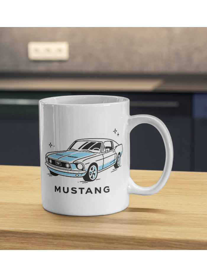Classic Mustang Muscle Car Mug – Vintage Speed Design