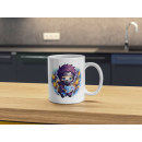 Cute Anime Ninja Dolphin Ceramic Coffee Mug