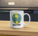 Duck-Tape Funny Silenced Duck Humor Mug