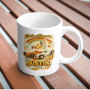 Catch a Race in Austin Texas Mug – Retro Racing Coffee Cup