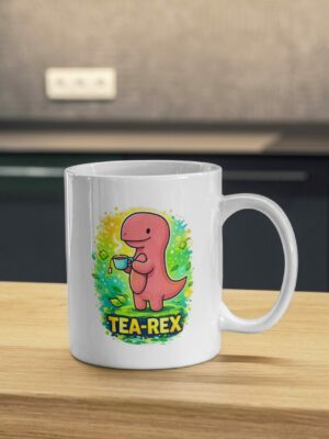 Tea‑Rex Funny Dinosaur Mug – Cute Tea Lover Gift