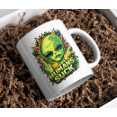 Humans Suck Alien Graphic Mug