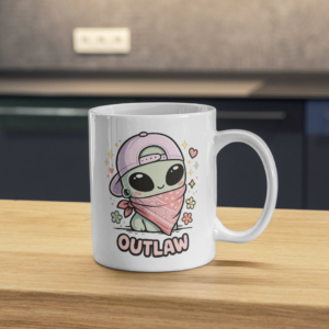 Outlaw Alien – Cute Rebel Space Mug