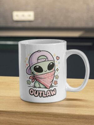 Outlaw Alien – Cute Rebel Space Mug