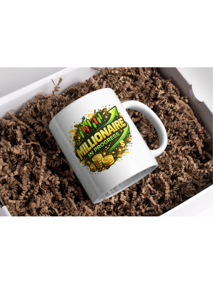 Millionaire In Progress Trading Ceramic Coffee Mug