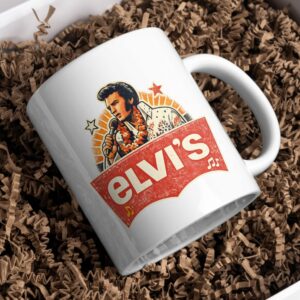 Elvis Retro Rock Mug – Vintage King of Rock Design