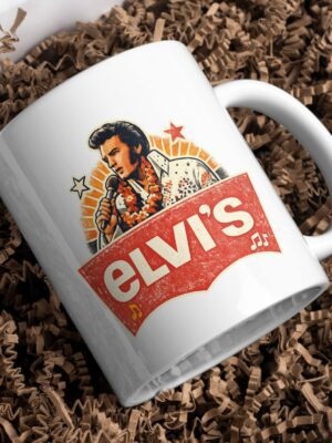 Elvis Retro Rock Mug – Vintage King of Rock Design