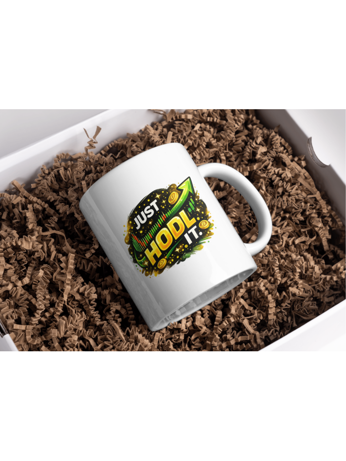 Just HODL It Crypto Trading Ceramic Mug