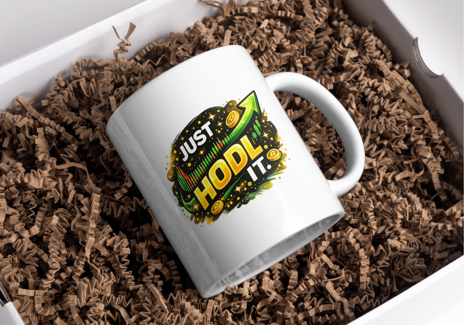 Just HODL It Crypto Trading Ceramic Mug
