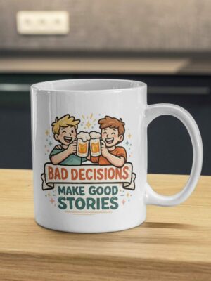 Bad Decisions Make Good Stories Beer Humor Mug