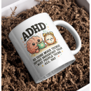 ADHD – We Think More Before Breakfast Funny Brain Mug