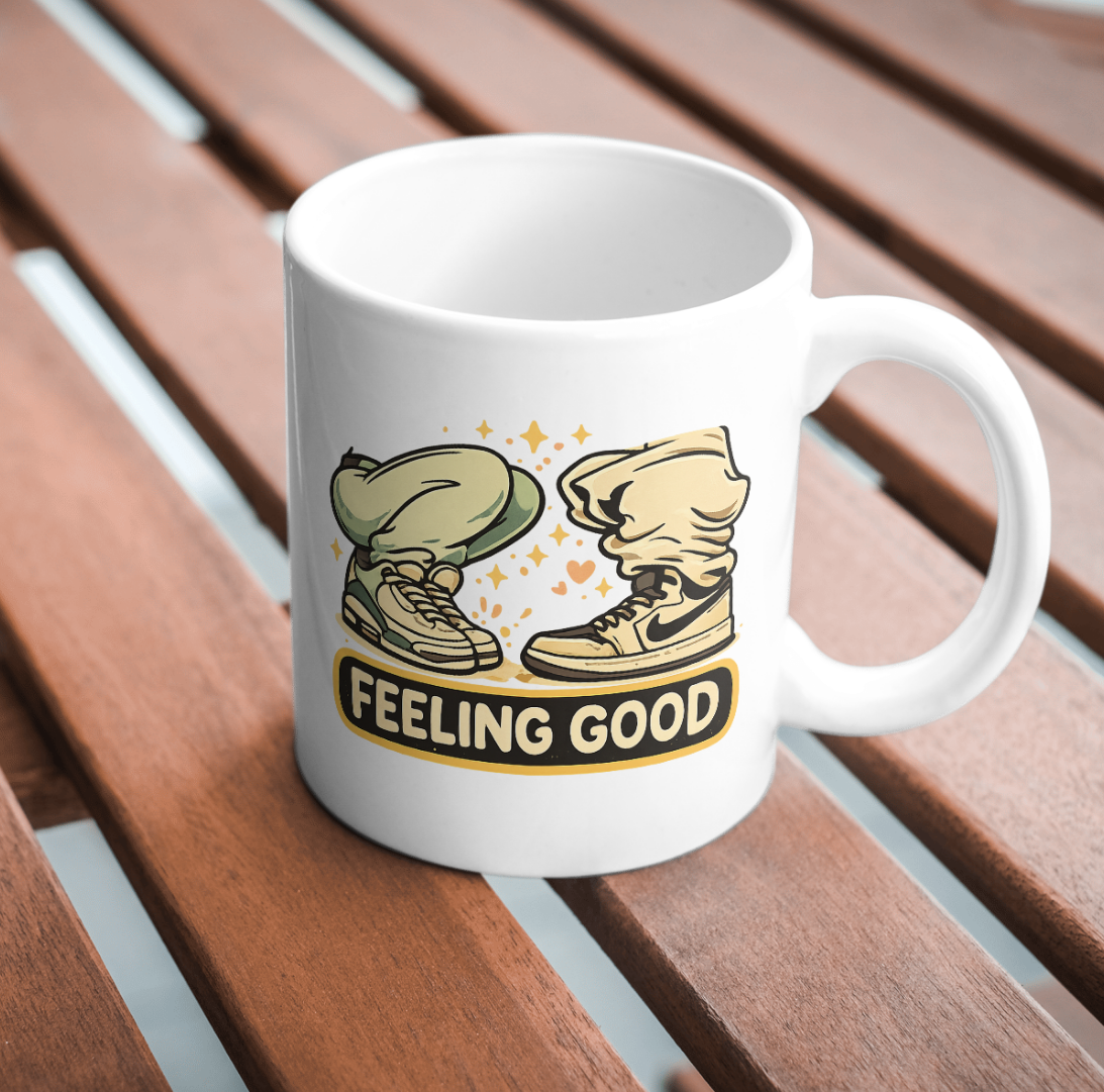 Feeling Good Sneaker Vibes Mug – Streetwear Coffee Cup