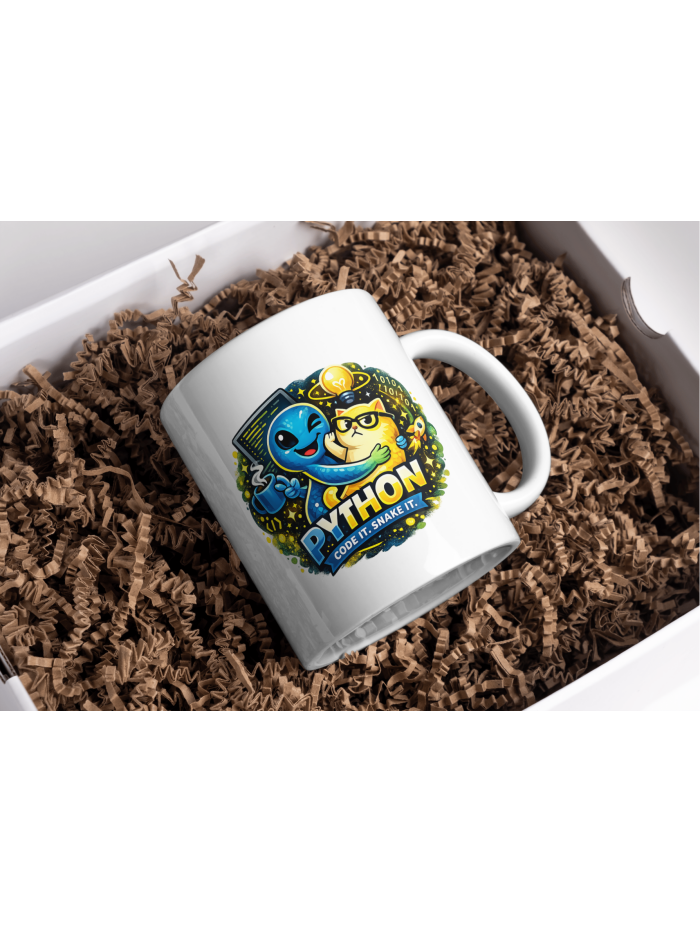 Python Code It Snake It Ceramic Coffee Mug
