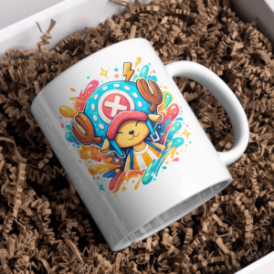 Colorful Anime Reindeer Character Ceramic Coffee Mug