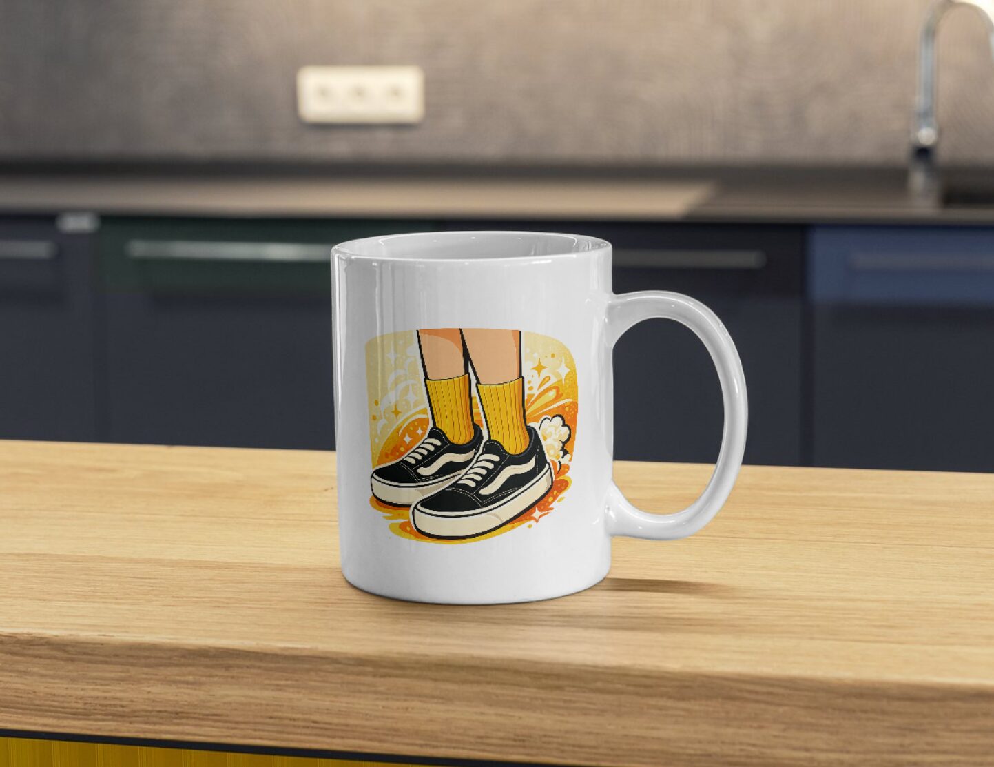 Vans Mug – Skateboarder Coffee Mug for Skate Culture & Streetwear Fans
