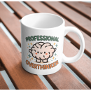 Professional Overthinker Funny Brain Mug – Office Humor Cup