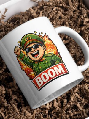 Boom Leader Mug – Explosive Funny Coffee Cup