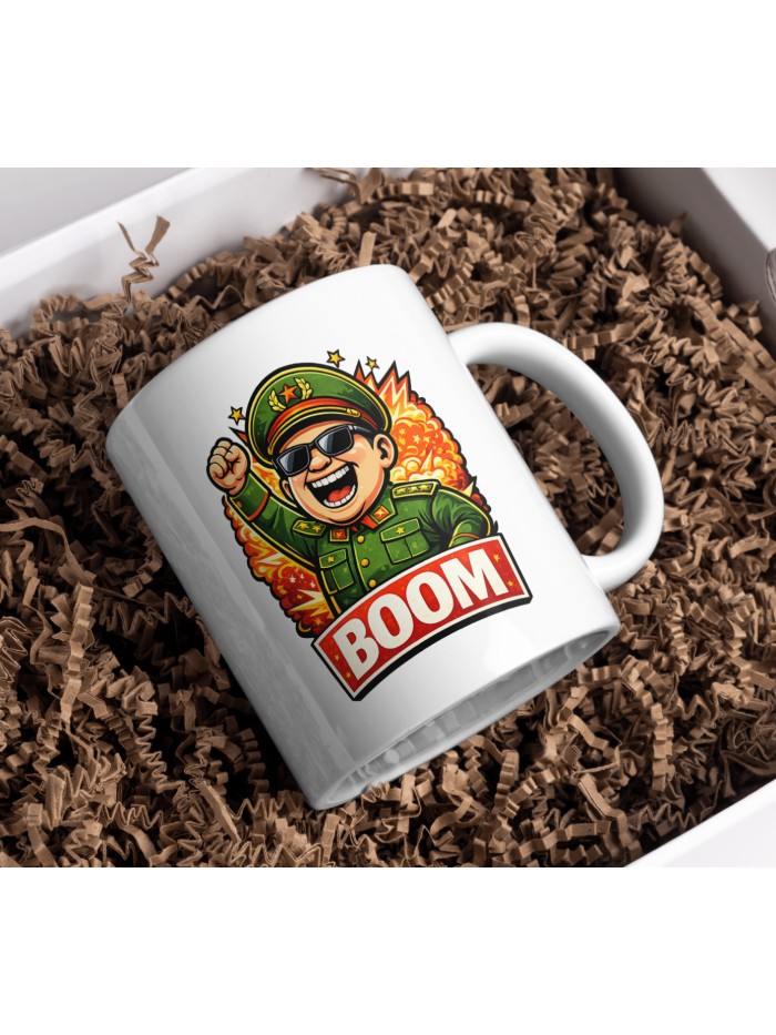 Boom Leader Mug – Explosive Funny Coffee Cup