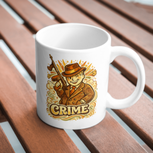 Crime Vintage Gangster Mug – Retro Mob Boss Aesthetic Coffee Cup