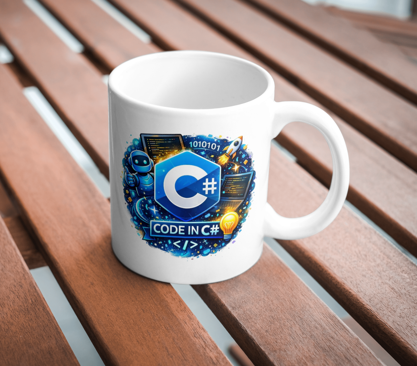 Code in C# Developer Mug – .NET Programming Coffee Cup - Image 3