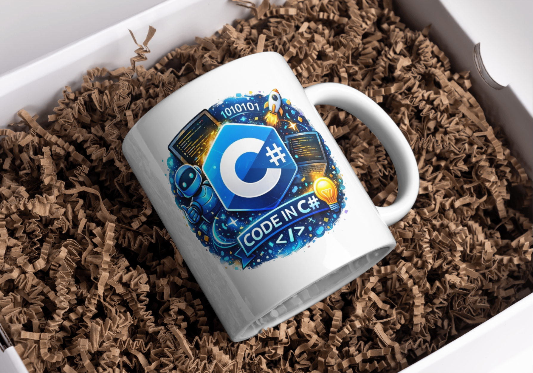 Code in C# Developer Mug – .NET Programming Coffee Cup - Image 2