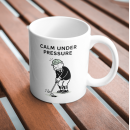 Calm Under Pressure Mug – Focused Discipline Golf Motivation Cup