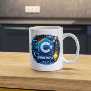Code in C# Developer Mug – .NET Programming Coffee Cup