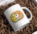 Dual Mood Smile Sun Mug – Happy & Sad Face Design