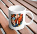 Retro Redhead Pop Art Comic Mug