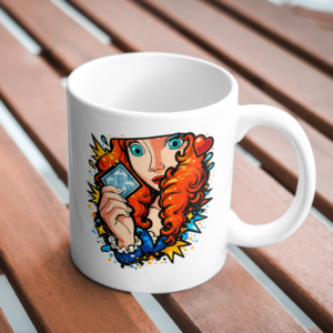 Retro Redhead Pop Art Comic Mug