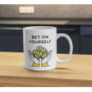 Bet On Yourself Mug – Money Stack Confidence Motivation Coffee Cup