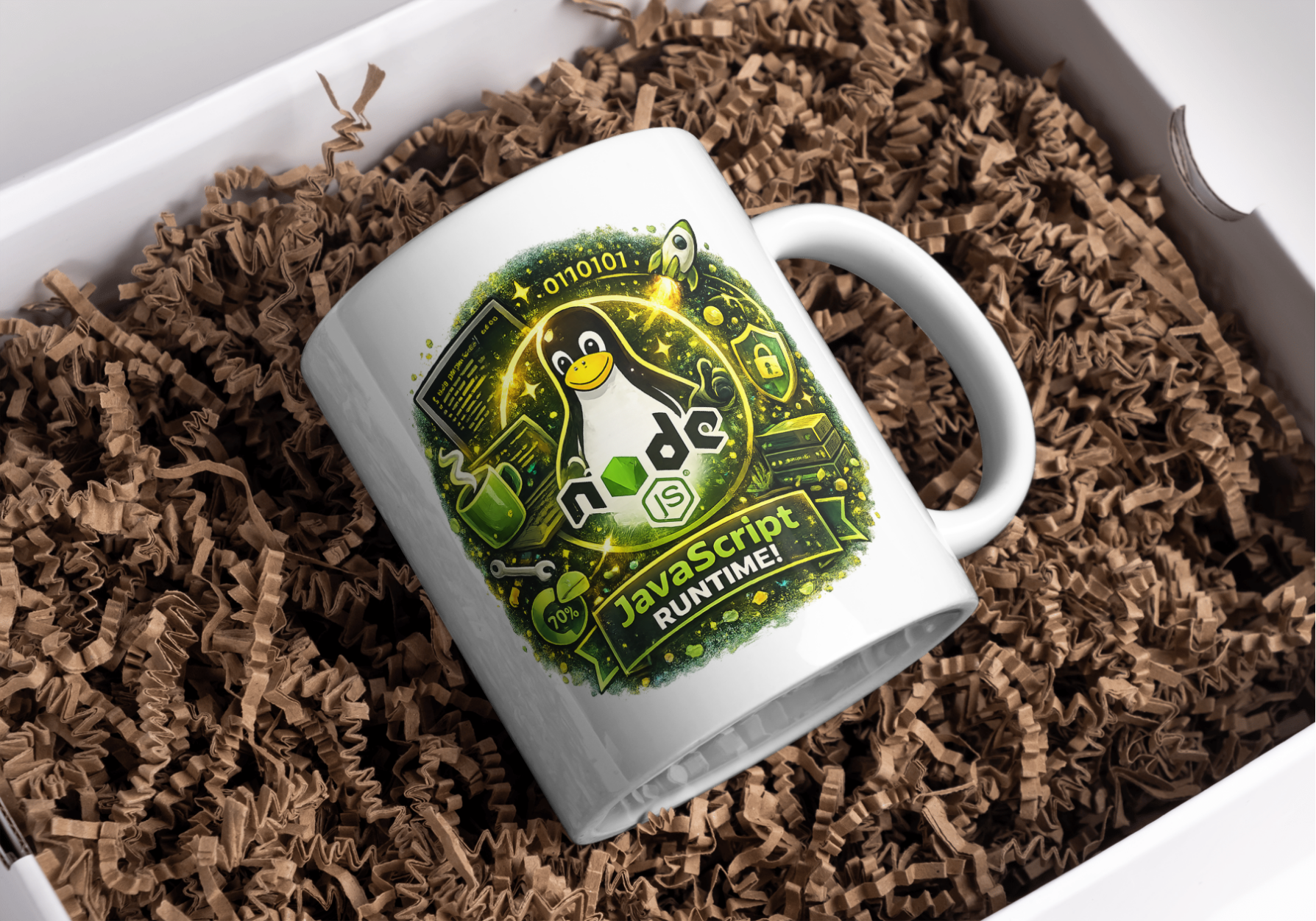 Node.js JavaScript Runtime Mug – Backend Developer Coffee Cup - Image 2