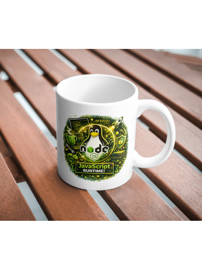 Node.js JavaScript Runtime Mug – Backend Developer Coffee Cup