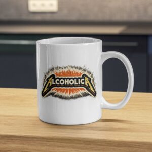 Alcoholic Heavy Metal Style Mug