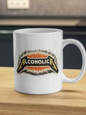 Alcoholic Heavy Metal Style Mug