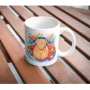 Muscular Anime Warrior Ceramic Coffee Mug