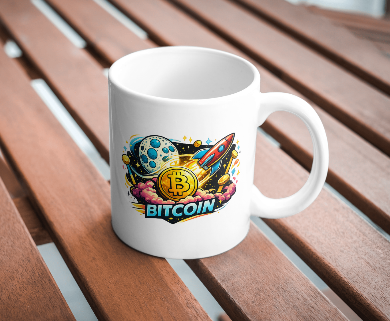 Bitcoin To The Moon Mug - Image 3