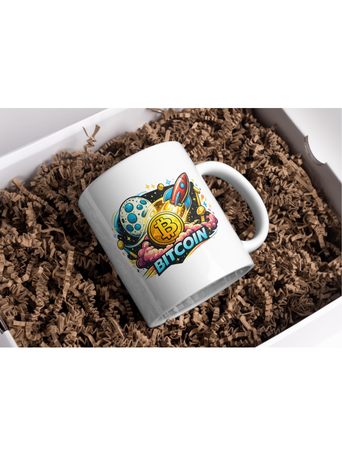 Bitcoin To The Moon Mug