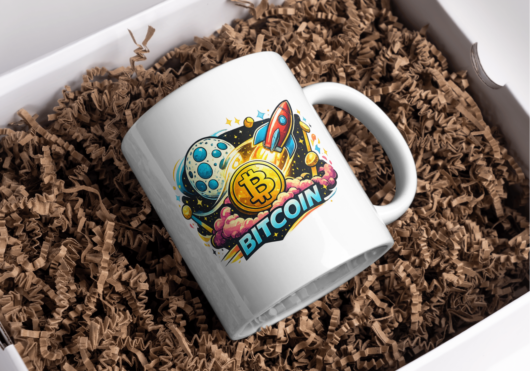 Bitcoin To The Moon Mug