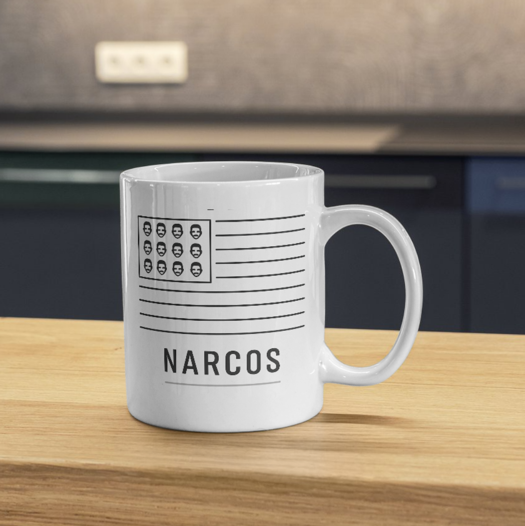 Narcos – Minimalist Crime Series Mug