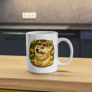 Doge Crypto Mug – Premium Dogecoin & Blockchain Coffee Cup for Crypto Traders and Investors