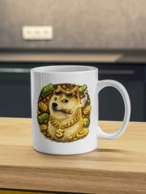 Doge Crypto Mug – Premium Dogecoin & Blockchain Coffee Cup for Crypto Traders and Investors