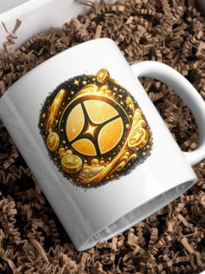 Aster Crypto Mug – Premium Bitcoin & Blockchain Coffee Cup for Crypto Traders and Investors