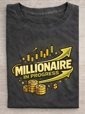 Millionaire In Progress Trading Unisex T-Shirt (100% Cotton)