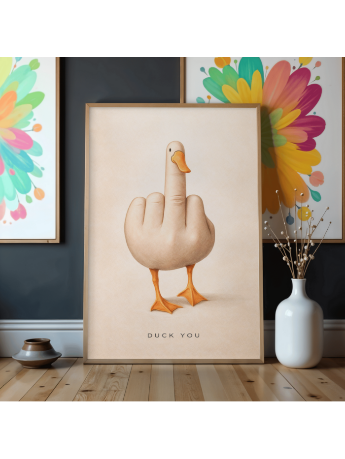 Duck You Irreverent Wall Art
