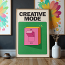 Creative Mode Switch Wall Art