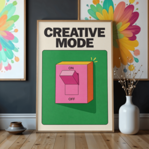 Creative Mode Switch Wall Art