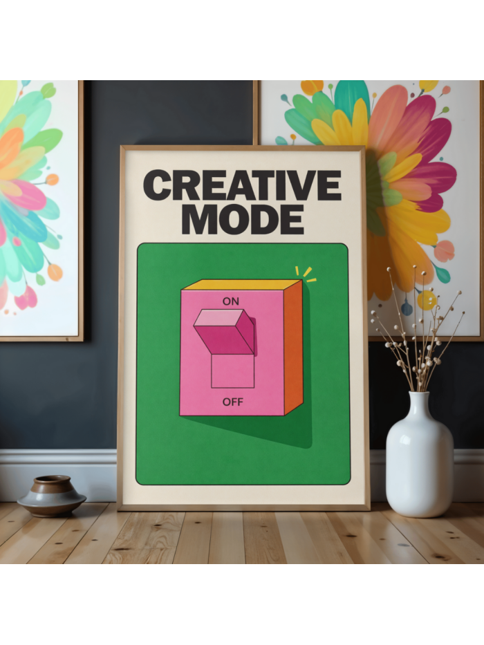 Creative Mode Switch Wall Art