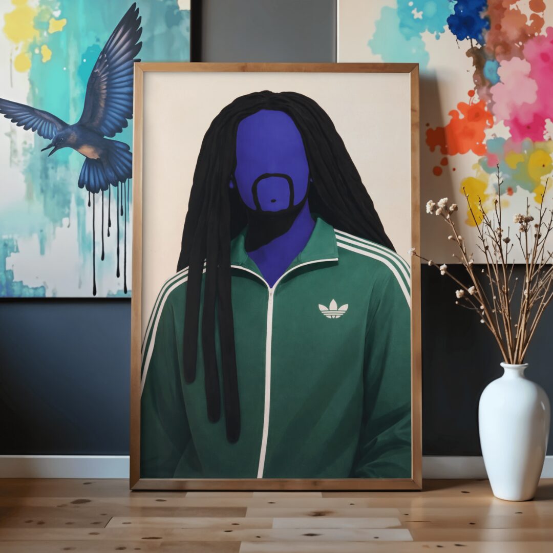 Faceless Portrait Wall Art Print – Modern Street Style Minimal Illustration